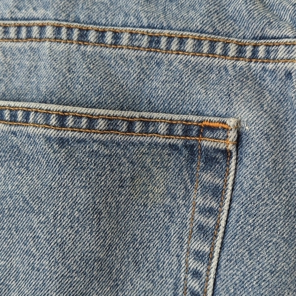 Calvin Klein 90's Vintage Medium Wash Tapered Leg Easy Fit Denim Jeans 38 x 30 - Picture 15 of 16